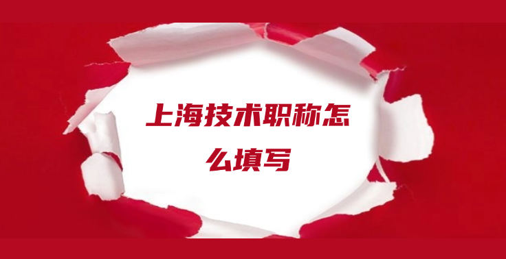 上海技术职称怎么填写，手把手教你怎么填写