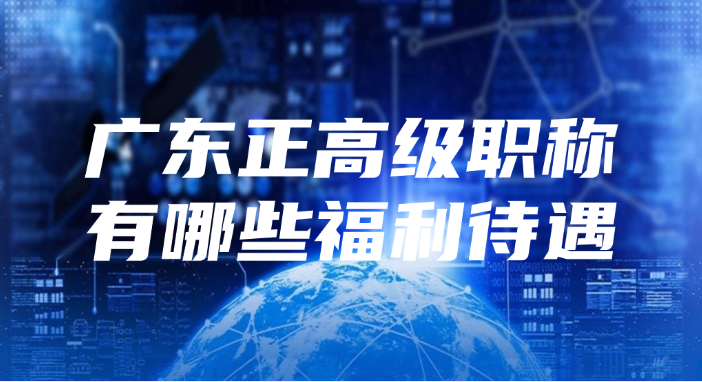 广东正高级职称有哪些福利待遇?